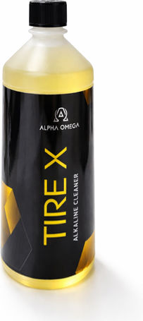 Alpha Omega Reifen X Flüssig Reinigung für Bereifung und Felgen Auto 1L