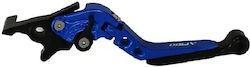 Apido Motorradhebel Bremse Einstellbar für Yamaha Crypton-X135 Blau