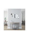 SteweHome Full Body Wall Mirror Asymmetric with Silver Plastic Frame 120x110cm