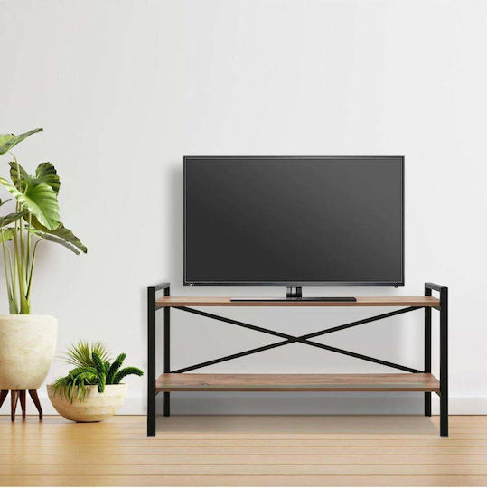 Metal Multicolour TV Stand L120xD34xH60cm
