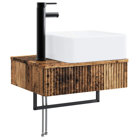 vidaXL Badezimmer Waschtisch-Einheit M50xB41xH39cm Braun