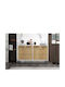 TV-Ständer Weiß M120xP30xH15cm