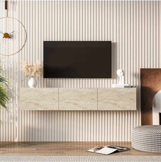 TV-Ständer Beige M150xP31xH28cm
