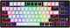 HATOR Skyfall Mag Ultima 8k Ασύρματο Ηall Effect Gaming Πληκτρολόγιο Tenkeyless με Magnetic διακόπτες και RGB φωτισμό (Αγγλικό US) Aurum Ice Magnetic