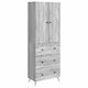 vidaXL Bathroom Column Cabinet Wall Hung M66xD34.5xH90cm Sonoma