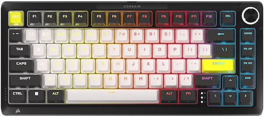 Corsair Makr Pro 75 Безжична Hall Effect Гейминг Клавиатура 75% с RGB осветление (Международен английски език)
