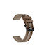 Nylon Hybrid Λουράκι Σιλικόνης Realme Watch S Light + Dark Brown