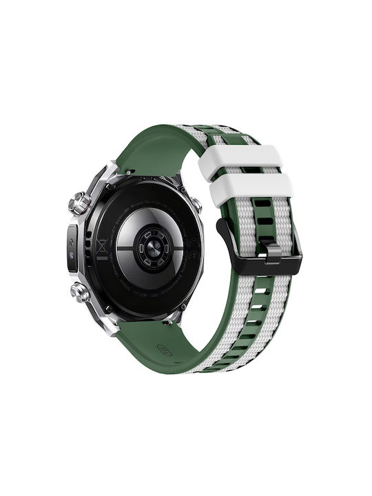 Nylon Hybrid Tragbare Bänder Amazfit Stratos 2s/3 Grüne Weiße