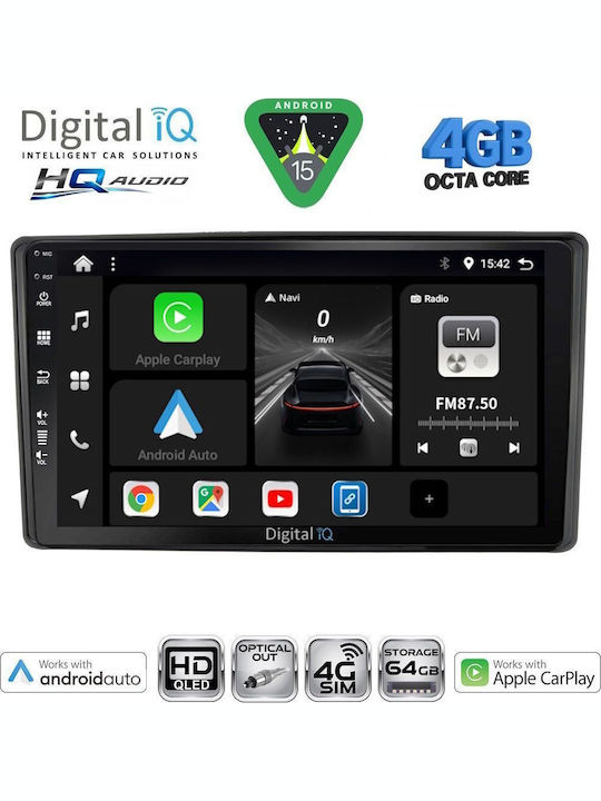 Digital IQ Car Audio System for Toyota Raize 2020 Bluetooth USB WiFi GPS Apple CarPlay Android Auto with 10" Touch Screen