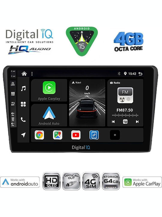 Digital IQ Car Audio System for Toyota Avensis 2003-2009 (Bluetooth/USB/WiFi/GPS/Apple CarPlay/Android Auto) with 9" Touch Screen