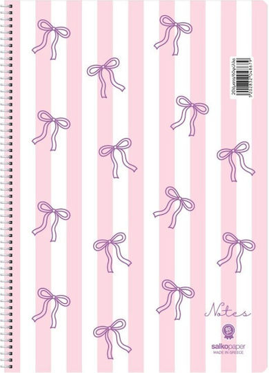 Salko Paper Spiral Ruled Notebook A4 90 Paper Sheets 3 Subjects