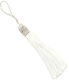 Synthetic Tassel 85mm White Package 15 Pieces