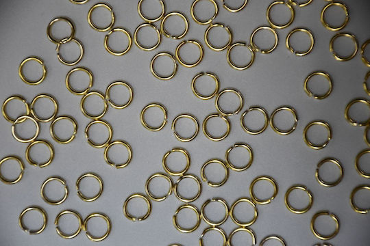 Metall Link Gold Set 100Stück 8 Mm