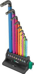 Wera Set 9 Allen Wrenches L-Shaped