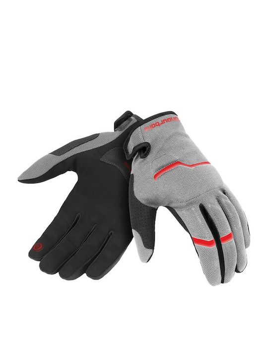 Tucano Urbano Miky Evo Summer Men's Motorcycle Gloves Grey-Red