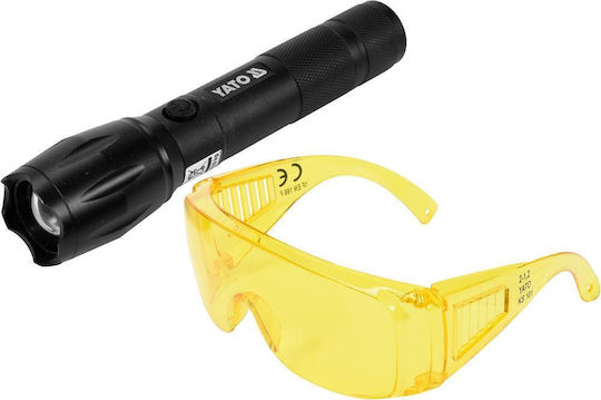 Yato Yt-08587 Rechargeable Uv Lantern Set Glasses 1 W Black