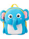 Giggles & Co. 3D Elephant Kindergarten Backpack Grey with Water Bottle Holder