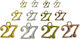 Metal Hanging 27 1.6cm x 1.45cm 0621623 Includes 50 Pieces Anti Copper