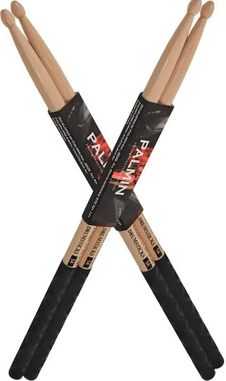Palmin Palmin-dstick-pa2 Palmin Drumstick Premium Ah-5a Two Pairs 100gr American Hickory