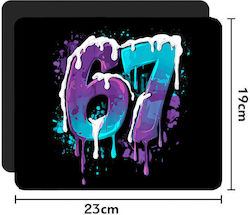 Mouse Pad Rubber 22x18cm Six-seven
