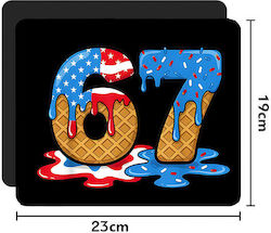 Mouse Pad Rubber 22x18cm Six-seven