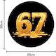 Mouse Pad Rubber Diameter 20cm Six-seven