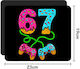 Mouse Pad Cauciuc 22x18cm Six-seven