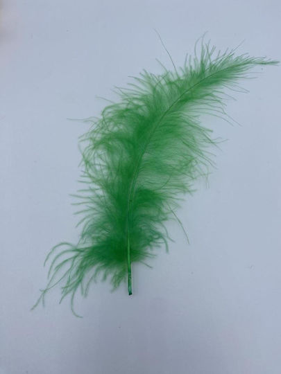 Decorațiuni Pene Verzi 14cm Înălțime 1 Pachet=50 Bucăți