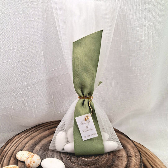 Ambalaz Hochzeitsgeschenke Tüll Band Namensschild