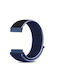 Nylon Λουράκι Αυτοκόλλητο Κλείσιμο Realme Watch S Light + Dark Blue