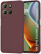 Case Motorola Moto G15 G15 Power Techsuit Softflex Burgundy