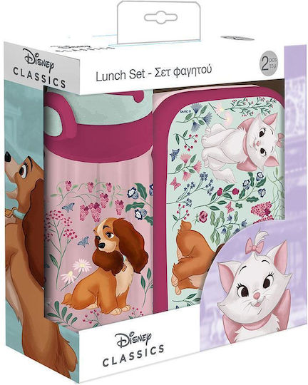 Disney Marie Πλαστικό Παιδικό Σετ Φαγητού 0.8lt