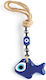 Christening Favor with Glass Keychain