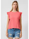 Women's Sleeveless Blouse Broderie Anglaise