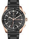 Paul Lorens Womens Watch 41mm Battery With Black Metal Bracelet