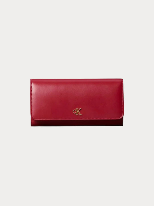 Calvin Klein Großes Leder Damenportemonnaie mit RFID Burgundisch Calvin Klein Großes Leder Damenportemonnaie mit RFID Burgundisch