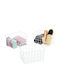 Relaxdays White Storage Basket 28x20x15.5cm 3 Pieces