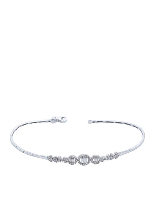 Gatsa Women's White Gold 14K Handcuff Bracelet