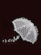 Bridal Umbrella White Lace Ruffle Φ77