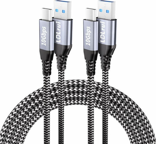 Ldlrui YJ-CBAC88 USB Typ-C Kabel USB 3.2 männlich - USB-A Schwarz 0.9m
