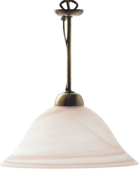 Lighting Accessories Glass Lamp Shade F27 Brown White 12351-008