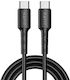 Havit Hvcb-cb6235-bk Cablu De Încărcare Și Transfer Date Usb-C La Usb-C 1 M 60 Watt Negru