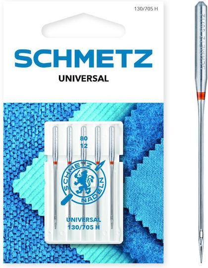 Set 5 Universal Sewing Needles Size 80 Schmetz 130/705 H Vcs