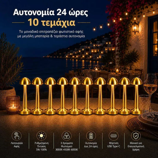 Διακοσμητικό Φωτιστικό LED Θερμό Λευκό 3000K 10τμχ