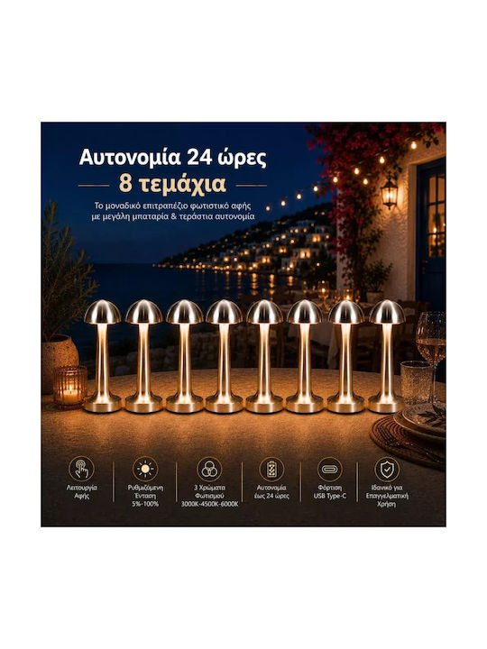 Декоративно Осветително Тяло LED Топло Бяло 3000K 8 Броя