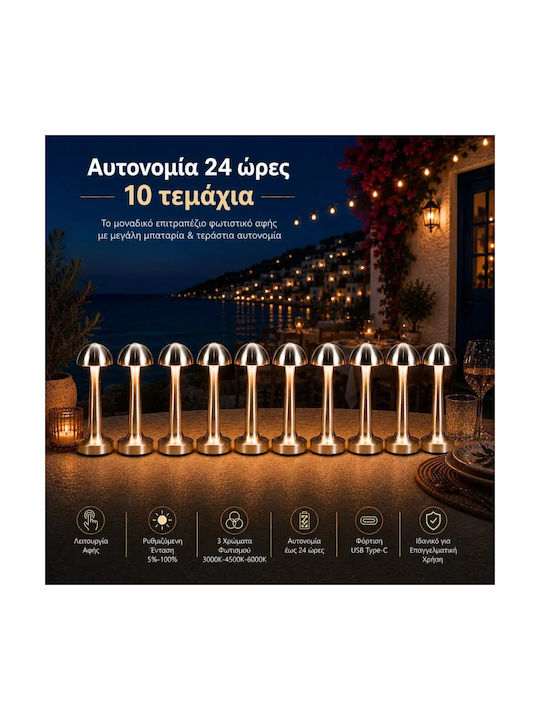 Dekoratives Tischlampe LED Warmweiß 3000K 10Stück