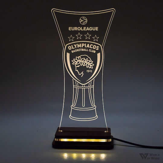 World of Wood Φωτιστικό Ολυμπιακός Eurolegue Cup LED World of Wood Φωτιστικό Ολυμπιακός Eurolegue Cup LED