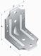 Corner Shelf Bracket Galvanized in Black Colour 10x10mm 13-4010/06.05.04.08