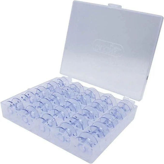 Bobine Din Plastic Brother Înălțime 11,5 Mm 25 Bucăți Cutie Transparentă