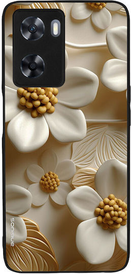 Калъф Sonique 3D Flower Series Oppo A57 4G Oppo A57s Бял